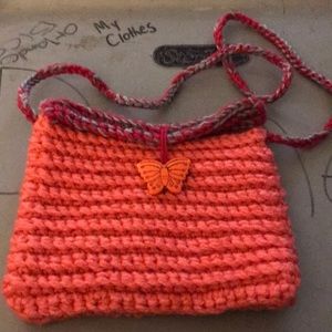 Little girls crocheted purse